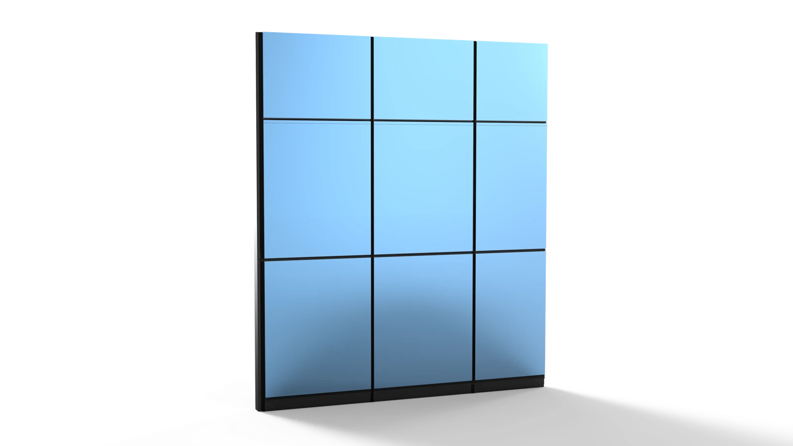 HCW135 concealed-frame curtain wall glazing