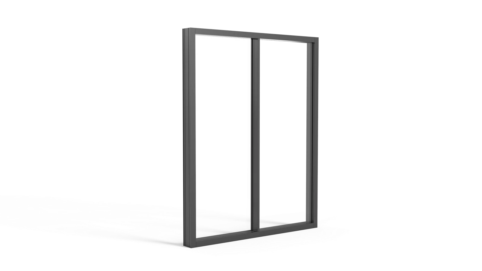 HSD160 slim-frame sliding door, perspective view from the 160 slim-frame sliding door collection
